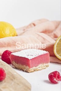 Raspberry Lemon Curd Bars - Set 5