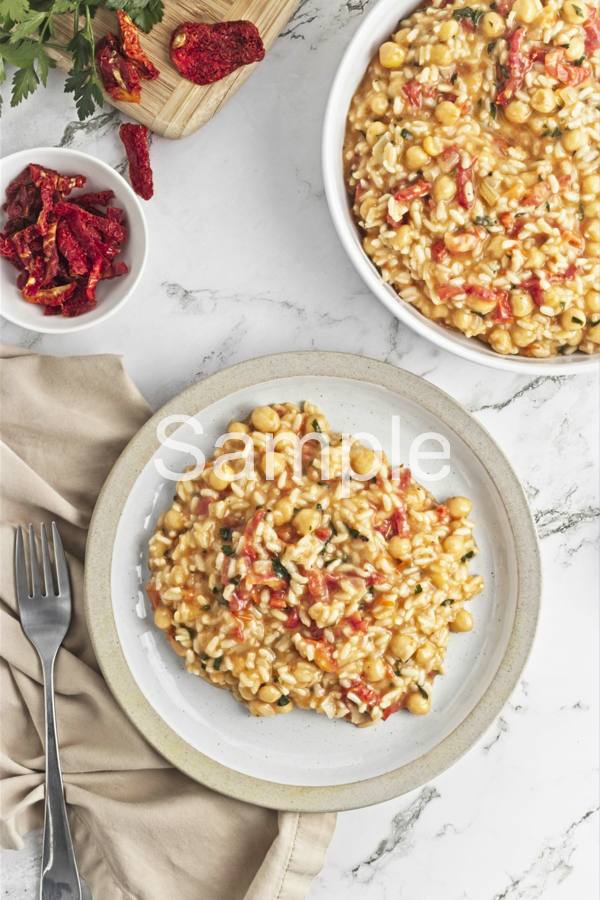 Chickpea and Sun-dried Tomato Risotto - Set 4