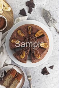 Banana Chocolate Cake - Set 2