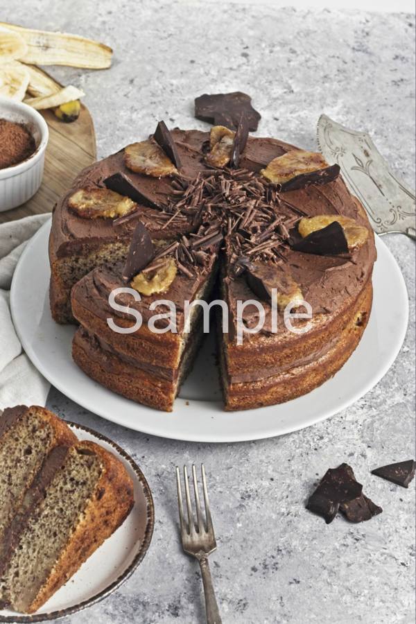 Banana Chocolate Cake - Set 2