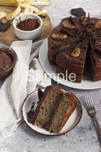 Banana Chocolate Cake - Set 2