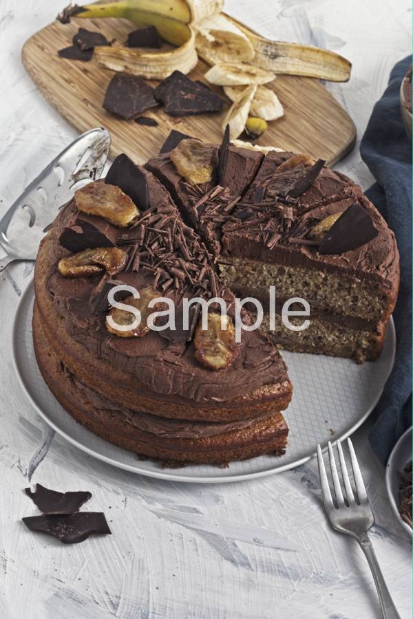 Banana Chocolate Cake - Set 4