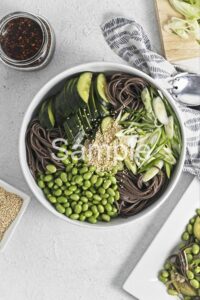 Cucumber Edamame Soba Noodle Salad - Set 1