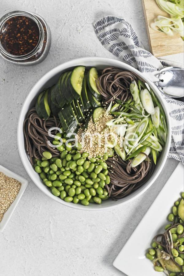 Cucumber Edamame Soba Noodle Salad - Set 1