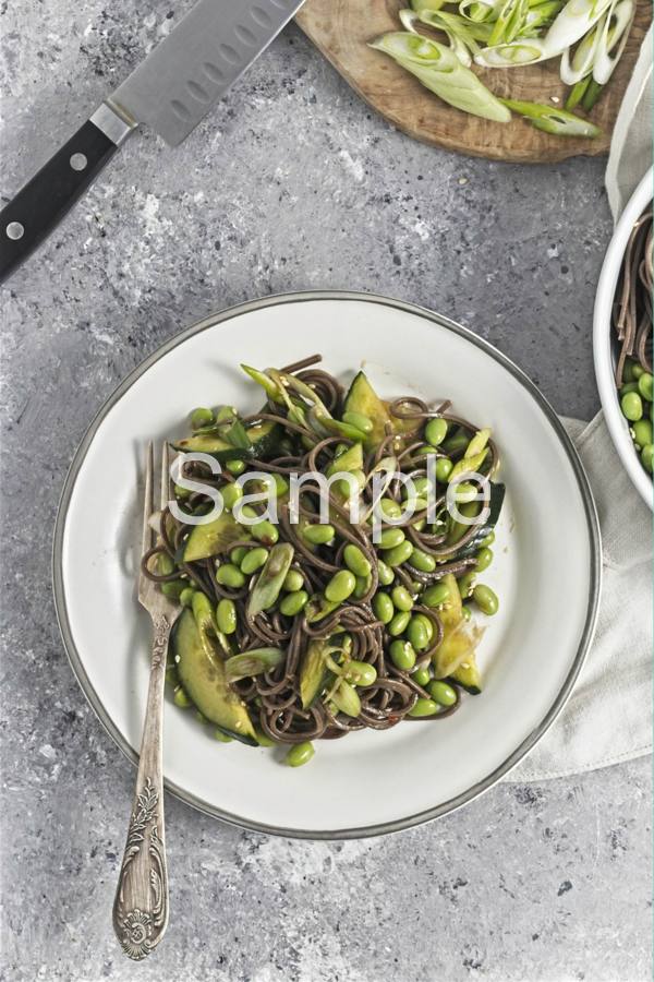 Cucumber Edamame Soba Noodle Salad - Set 2