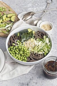 Cucumber Edamame Soba Noodle Salad - Set 2