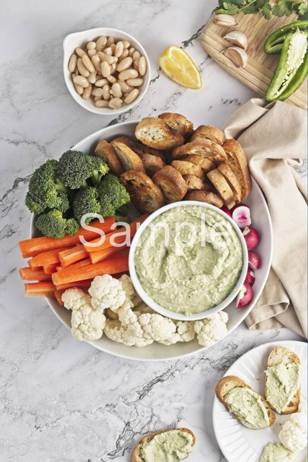 Spicy White Bean Dip - Set 2