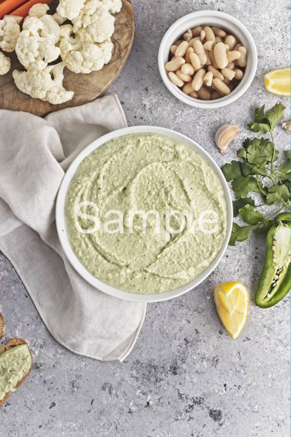 Spicy White Bean Dip - Set 4