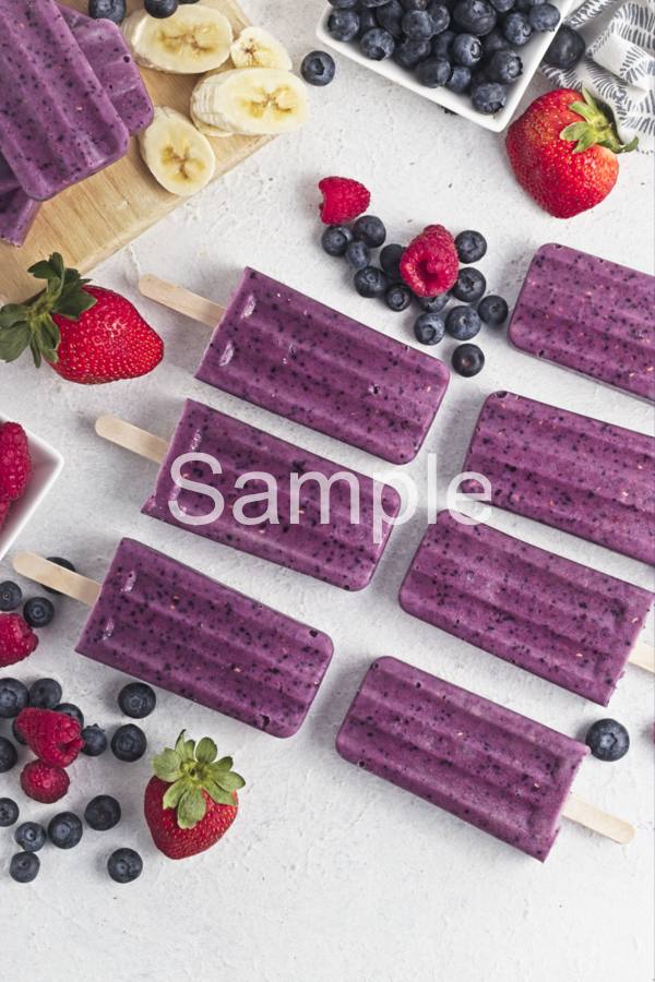 Triple Berry Smoothie Popsicles - Set 1