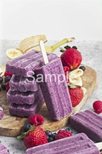 Triple Berry Smoothie Popsicles - Set 4