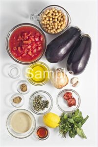 Roasted Eggplants with Chickpeas - Set 3