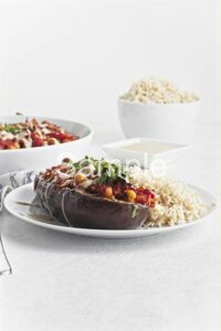 Roasted Eggplants with Chickpeas - Set 1