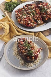 Roasted Eggplants with Chickpeas - Set 4