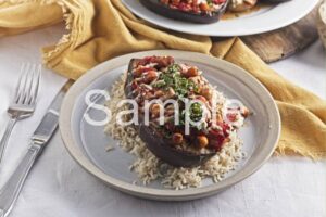 Roasted Eggplants with Chickpeas - Set 4