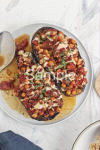 Roasted Eggplants with Chickpeas - Set 5