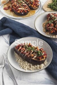 Roasted Eggplants with Chickpeas - Set 5