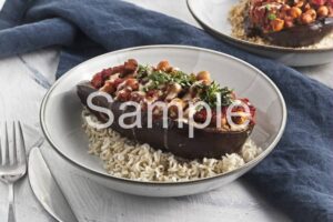 Roasted Eggplants with Chickpeas - Set 5