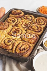 Carrot Cake Cinnamon Rolls PLR