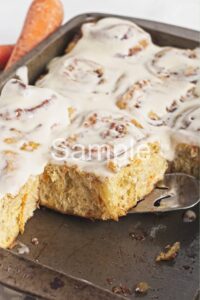 Carrot Cake Cinnamon Rolls PLR