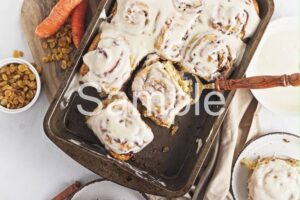 Carrot Cake Cinnamon Rolls PLR