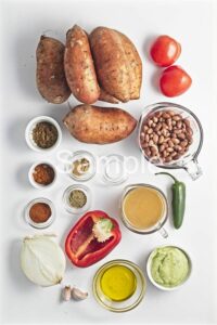 Pinto Taco Stuffed Sweet Potatoes - Set 2