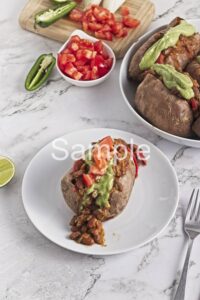 Pinto Taco Stuffed Sweet Potatoes - Set 1