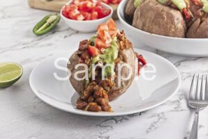 Pinto Taco Stuffed Sweet Potatoes - Set 1