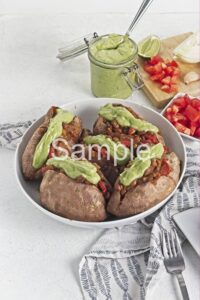 Pinto Taco Stuffed Sweet Potatoes - Set 2