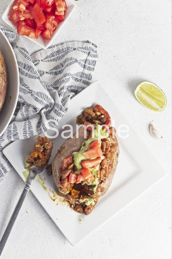 Pinto Taco Stuffed Sweet Potatoes - Set 2