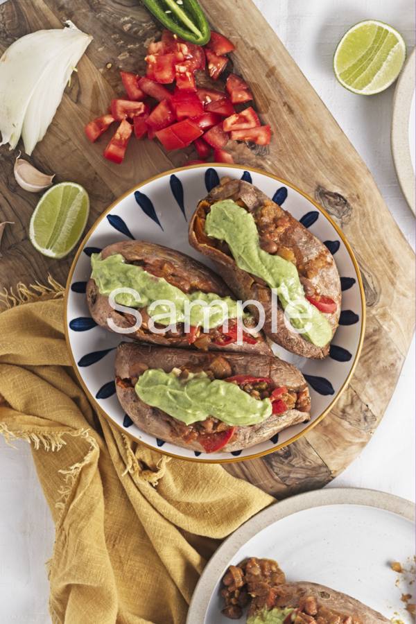 Pinto Taco Stuffed Sweet Potatoes - Set 3