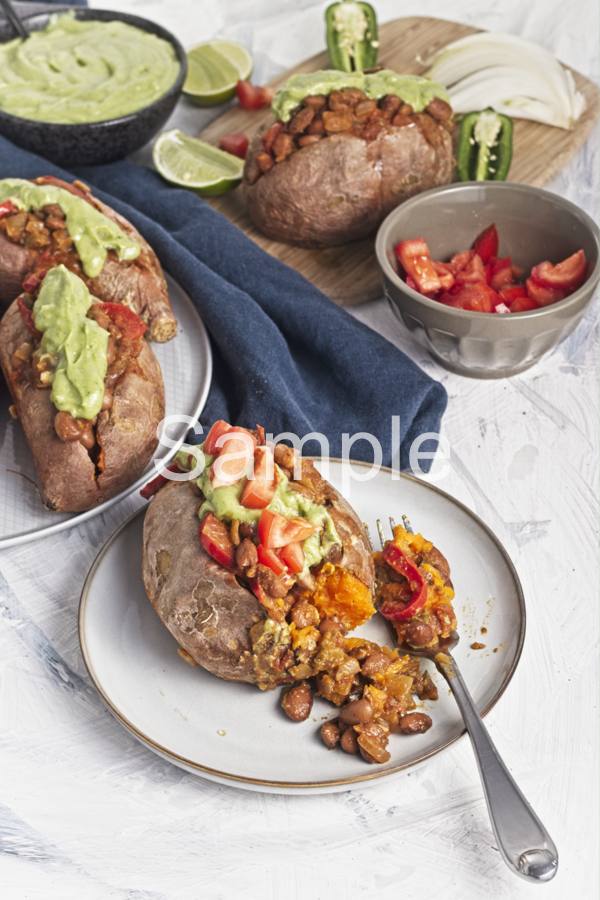 Pinto Taco Stuffed Sweet Potatoes - Set 4
