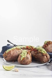 Pinto Taco Stuffed Sweet Potatoes - Set 4