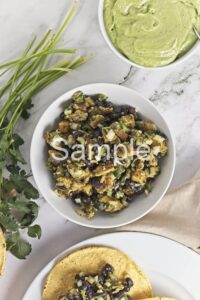 Plantain and Black Bean Tostadas - Set 1