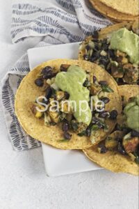 Plantain and Black Bean Tostadas - Set 2