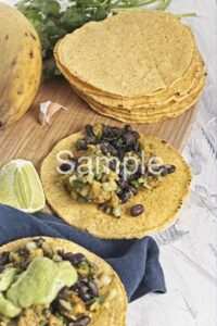 Plantain and Black Bean Tostadas - Set 4