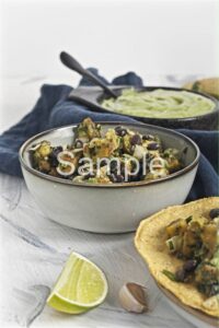 Plantain and Black Bean Tostadas - Set 4