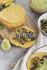 Plantain and Black Bean Tostadas - Set 5