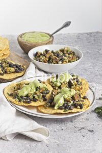 Plantain and Black Bean Tostadas - Set 5