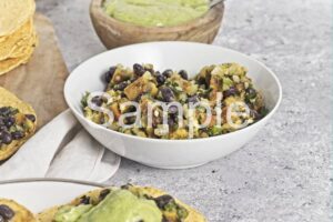 Plantain and Black Bean Tostadas - Set 5