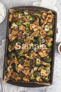 Sheet Pan Broccoli Tofu PLR