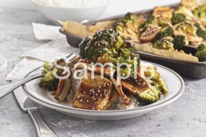 Sheet Pan Broccoli Tofu PLR