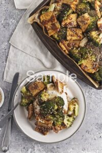 Sheet Pan Broccoli Tofu PLR