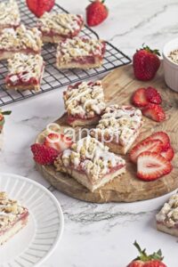 Strawberry Crumb Bars PLR