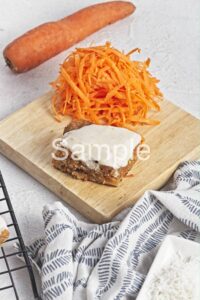Vegan Carrot Cake Bars - Set 1