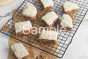 Vegan Carrot Cake Bars - Set 2