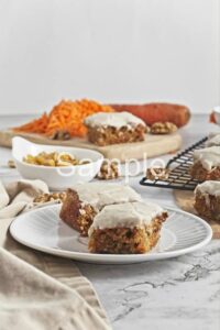 Vegan Carrot Cake Bars - Set 2