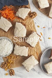 Vegan Carrot Cake Bars - Set 3