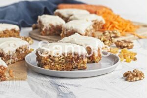 Vegan Carrot Cake Bars - Set 3