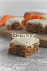 Vegan Carrot Cake Bars - Set 4