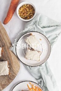 Vegan Carrot Cake Bars - Set 5